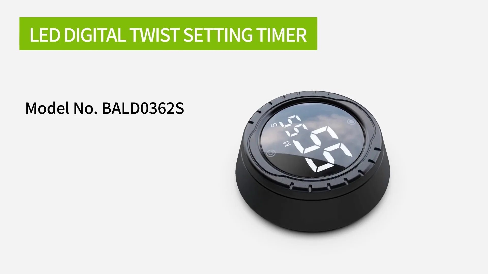 Digital Kitchen Twist Setting Timer Alarm Clock Home Cooking Supplies