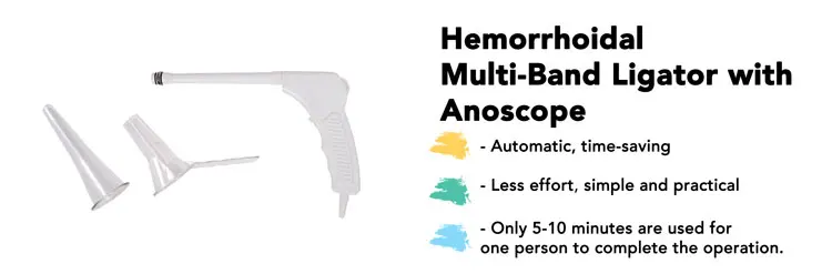 One Hand Operation Disposable Hemorrhoid Multi Band Ligator With Anoscope Buy No Postoperative