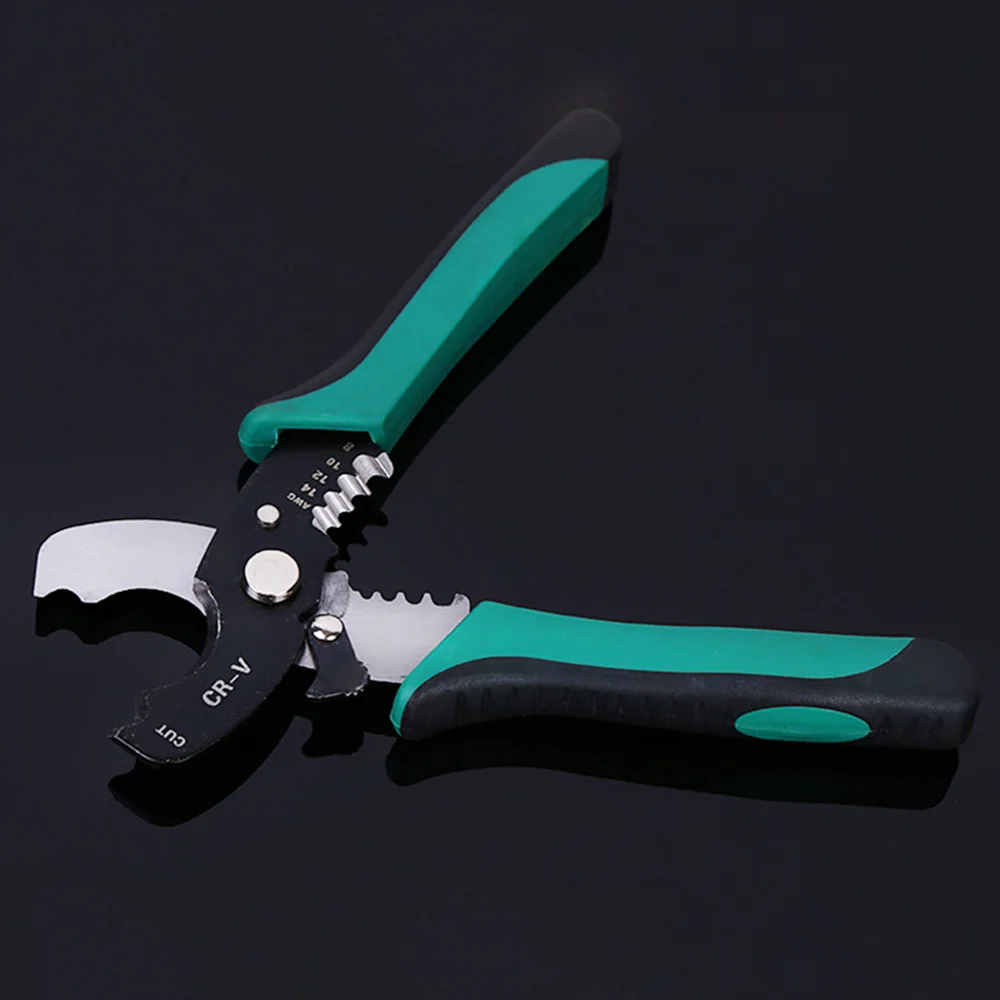 Self-adjusting Cable Cutter Crimper 8Inch Metric Automatic Wire Stripping Tool Cutting /Crimping Pliers