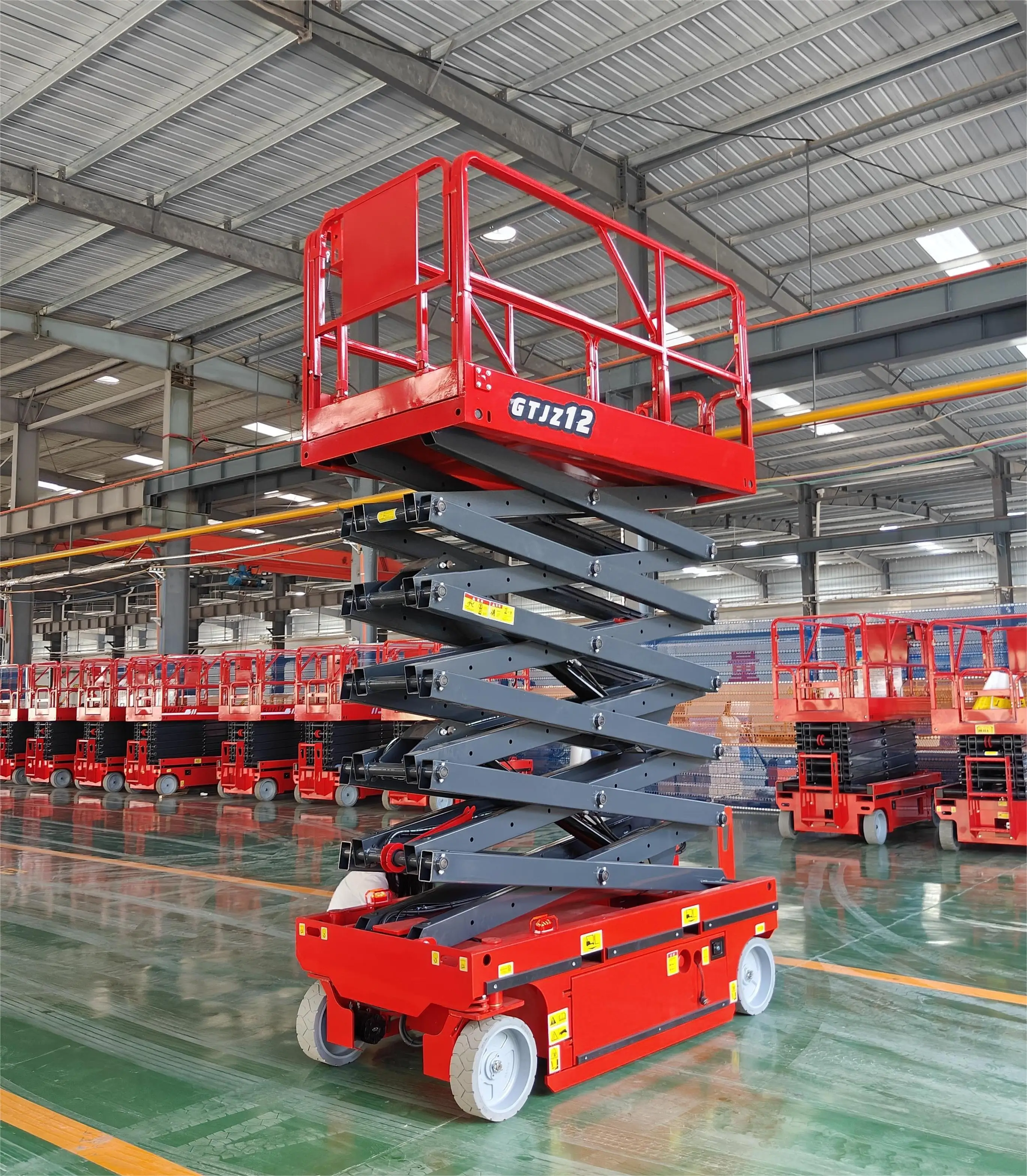 Gtjz12 Electric 12m Work-height Electric Scissor Lift Platform Mobile ...