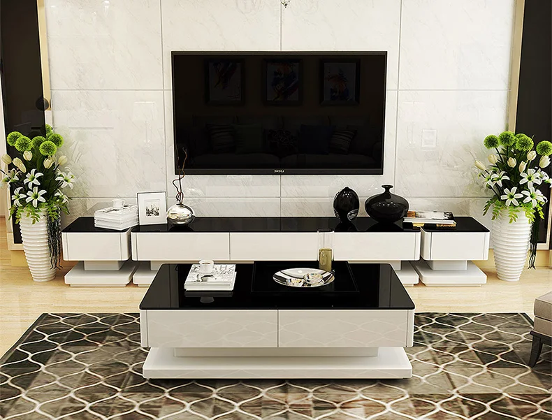 Modern elegant High Living Room Wooden furniture lcd TV Stand modern style  L7653