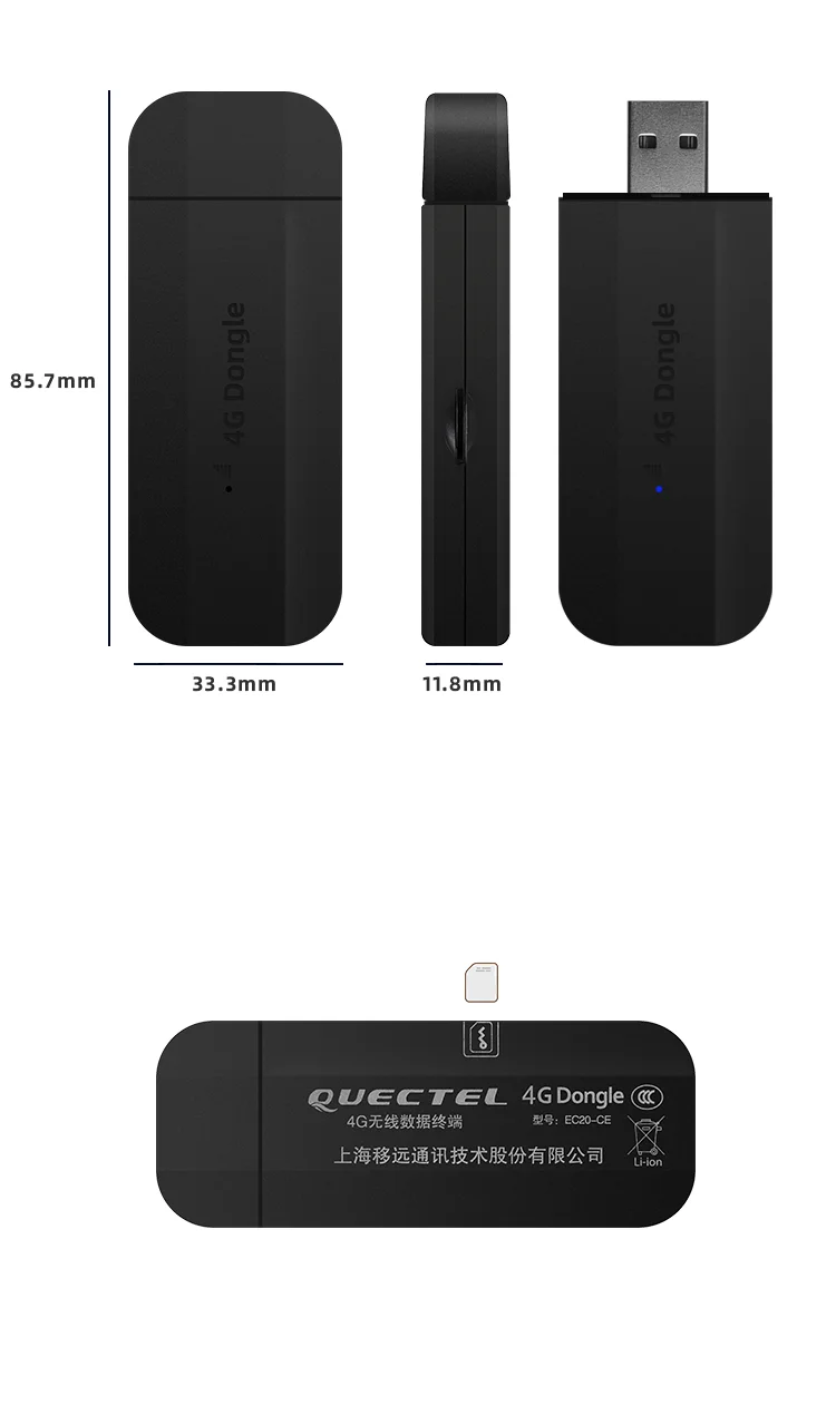 Quectel EC25-AF LTE Modem 4g lte sim card Dongle USB Unlocked 150Mbps ...