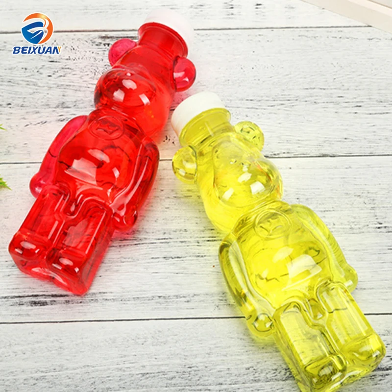 Wholesale Bear Shape Pet Plastic Bottles For Juice Water Milk Beverage