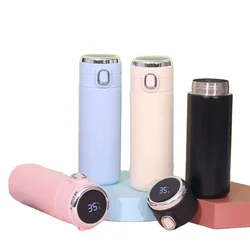 luxury smart insulated thermos 350ml 420ml thermos temperature display 450ml thermos water bottle with led temperature display