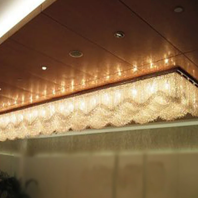 Guzhen Luxury For newest modern rectangular cristal chandelier