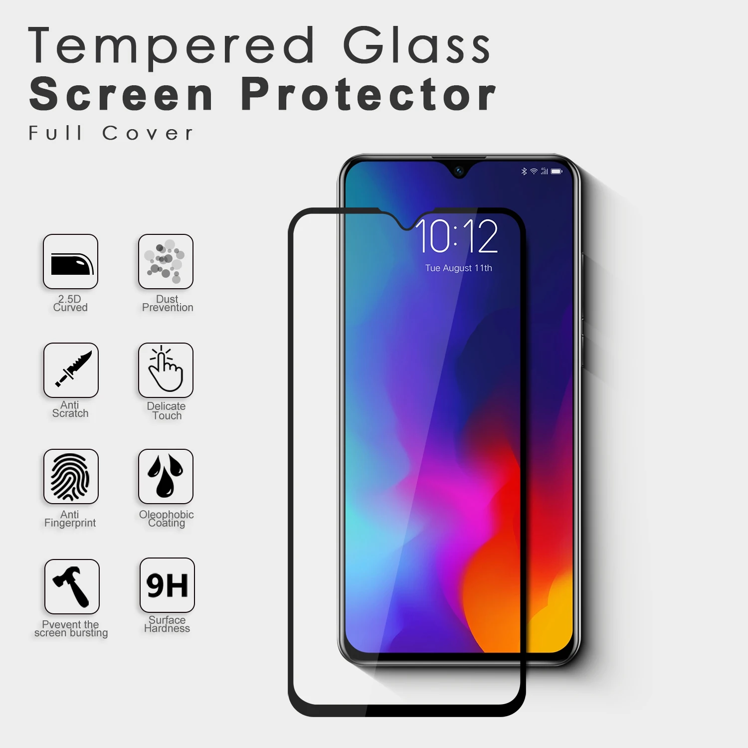 联想k10 plus钢化玻璃透明钢化膜贴膜 - buy 适用于lenovo钢化玻璃,适