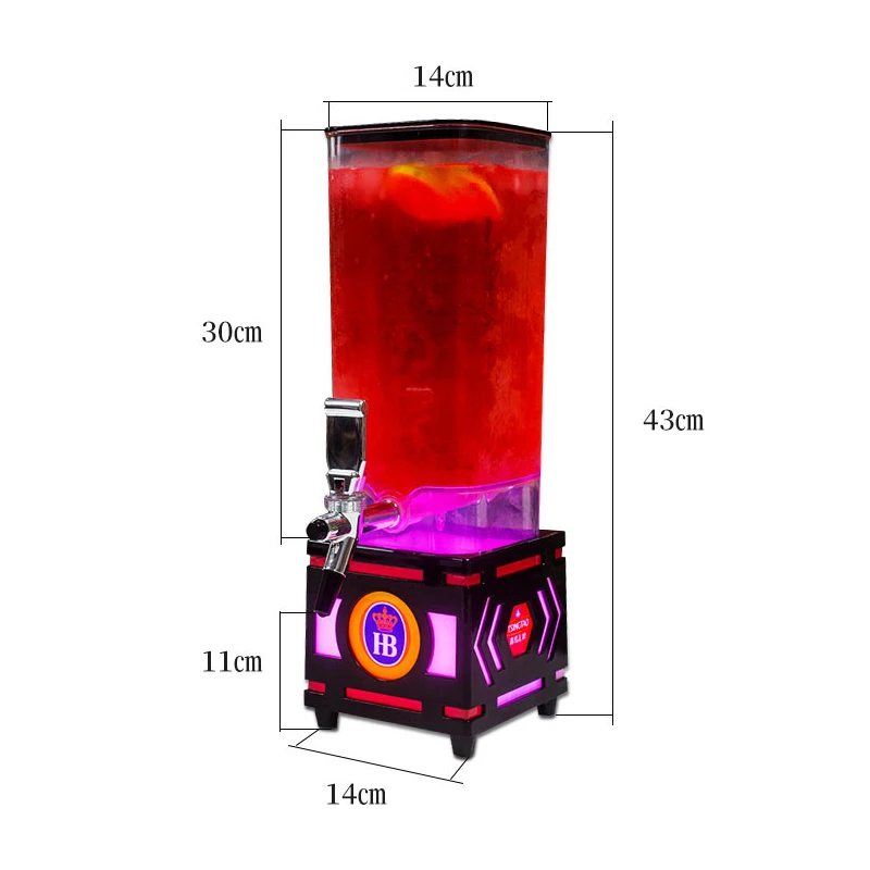Factory Wholesale Beer Tower Dispenser 3l Cooling Led For Party And Bar