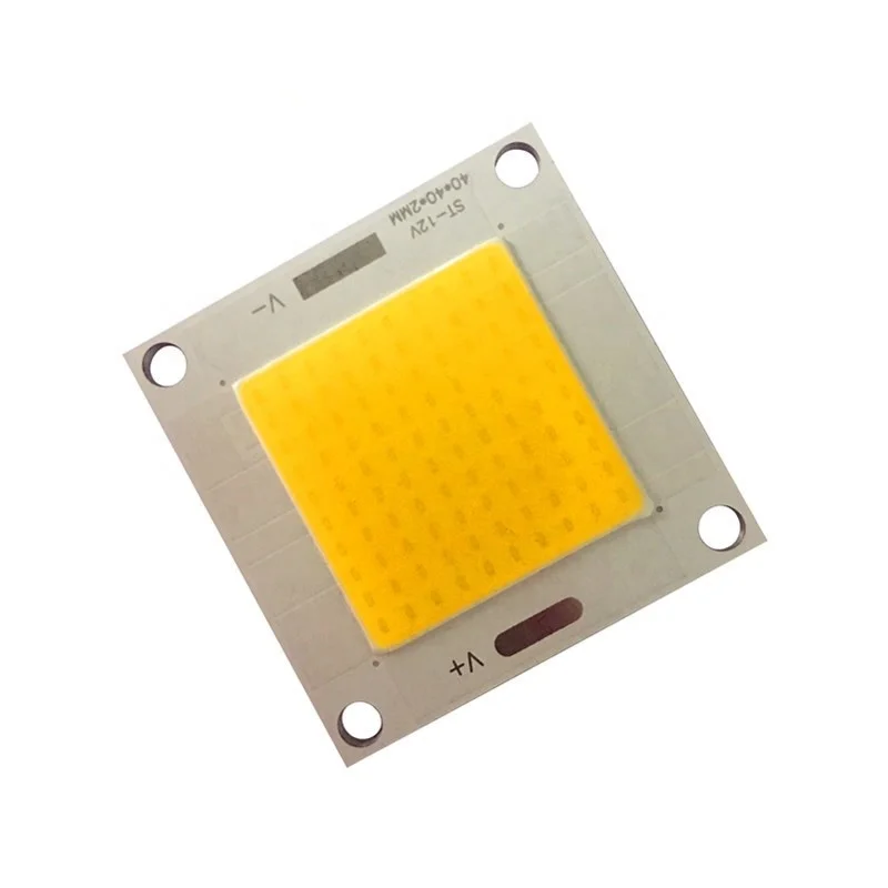 40*40mm amber color square cob 12V 50W led chip for flood light