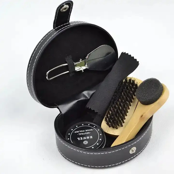 product factory direct supply shoe shine set leather shoe care kit custom logo shoe care set-4