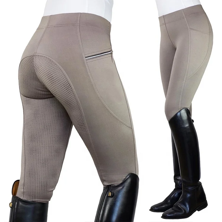 
2020 New Arrival Equestrian Horse Riding Pants Girls Fitness Jodhpurs Silicone Patches Breeches 