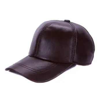 black leather baseball cap womens
