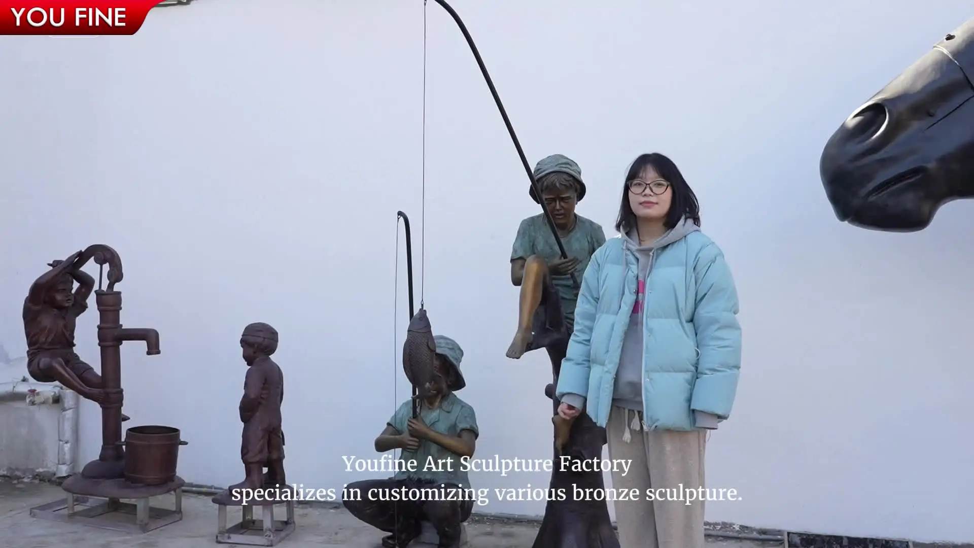 bronze fisher with net Outdoor Beach Modern Life Size Copper Brass Fishing Net Bronze Fisherman  Sculpture