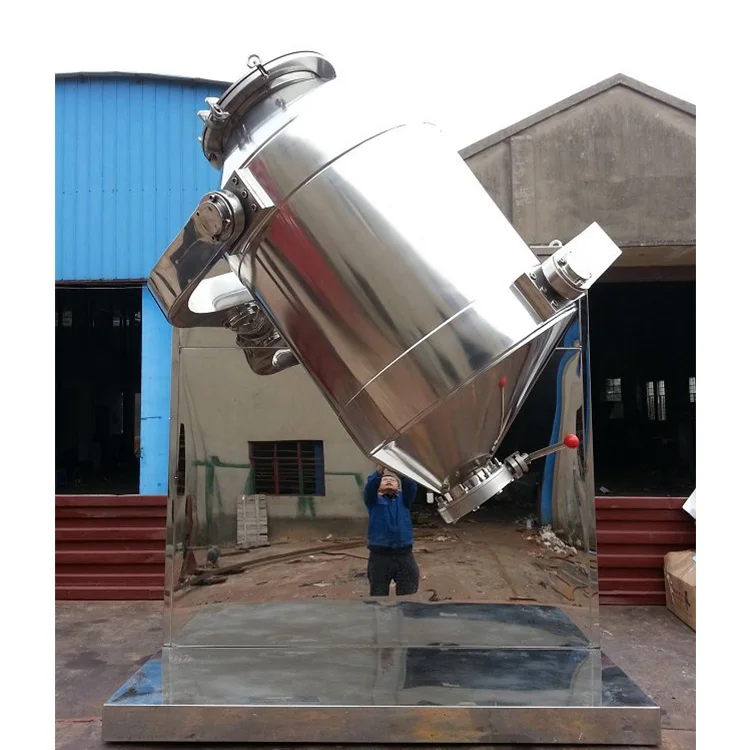 Pharmaceutical 3D motion mixer for powder