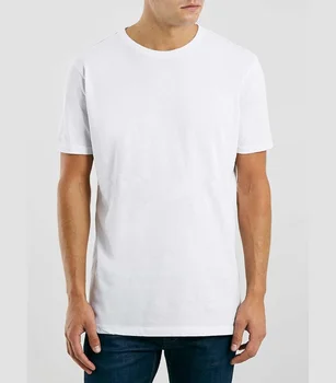 Plain Men White T Shirt With Picture Printed In Back Word Printing T ...