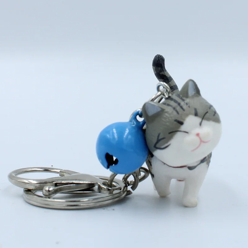 Wholesale Cute Cat Figure Pendant,Pvc 3d Cat Animal Keychain,9pcs/set ...