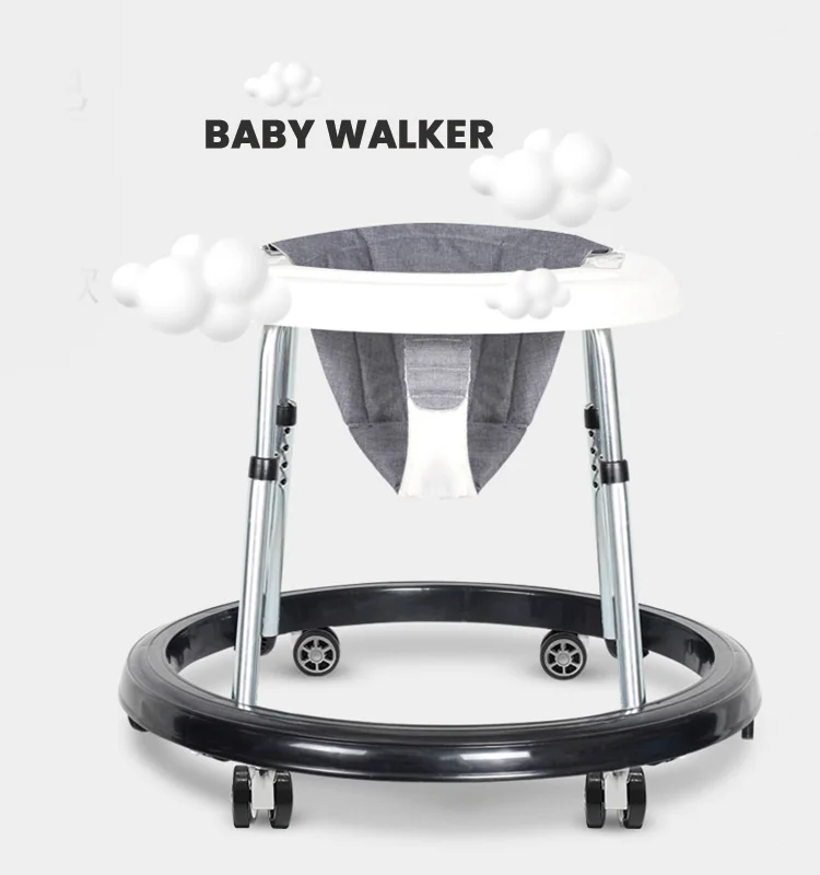 DLPO small Plastic/rubber baby walker caster wheel with grip ring stem