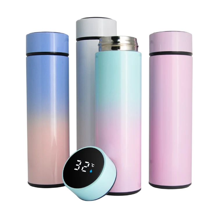 2021 Amazon Intelligent Sports Water Bottle With Led Temperature