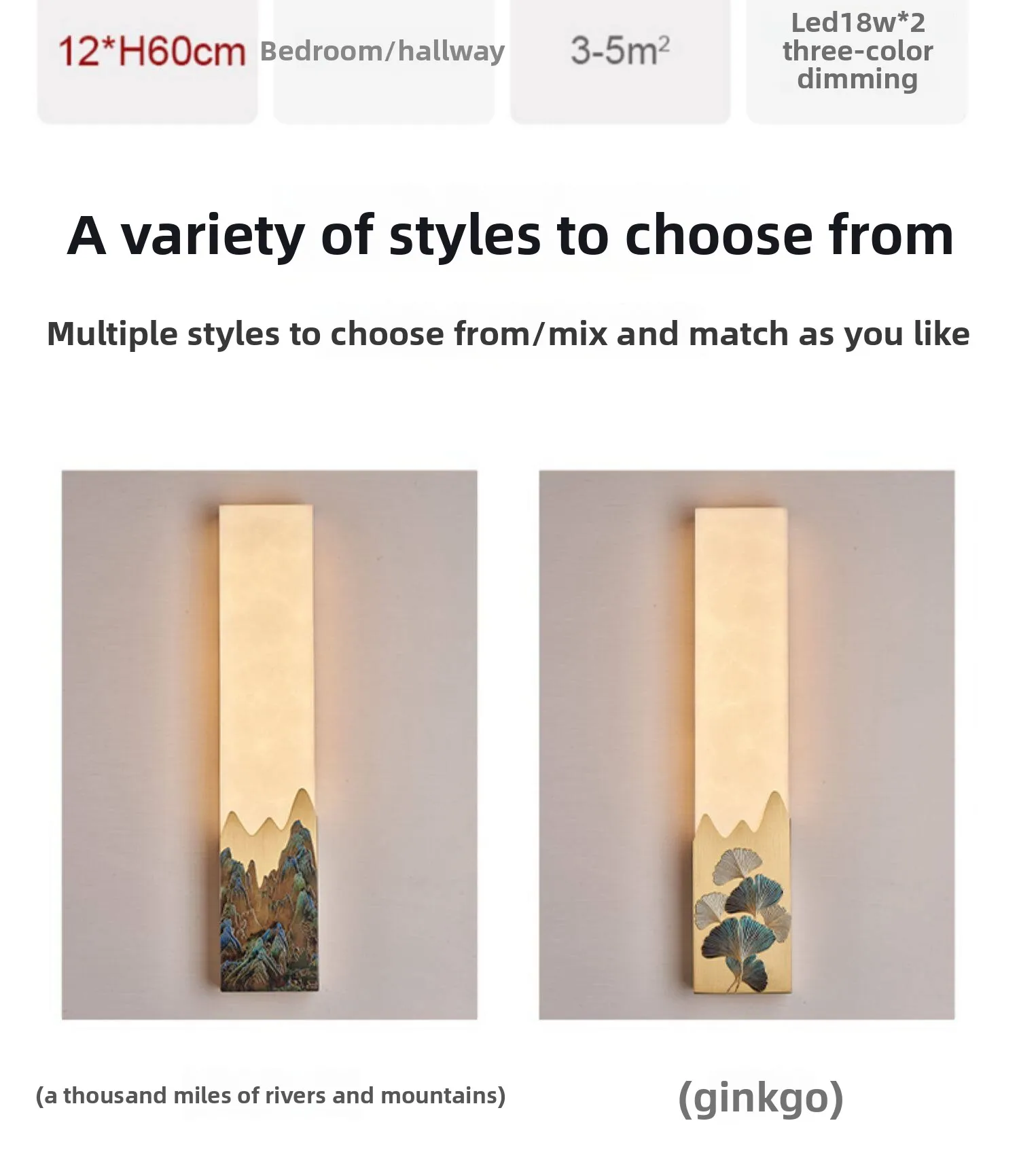 product chinese style all copper enamel finish zen style wall lamp with marble lighting for living room bedroom bedside 5 year warranty712-10