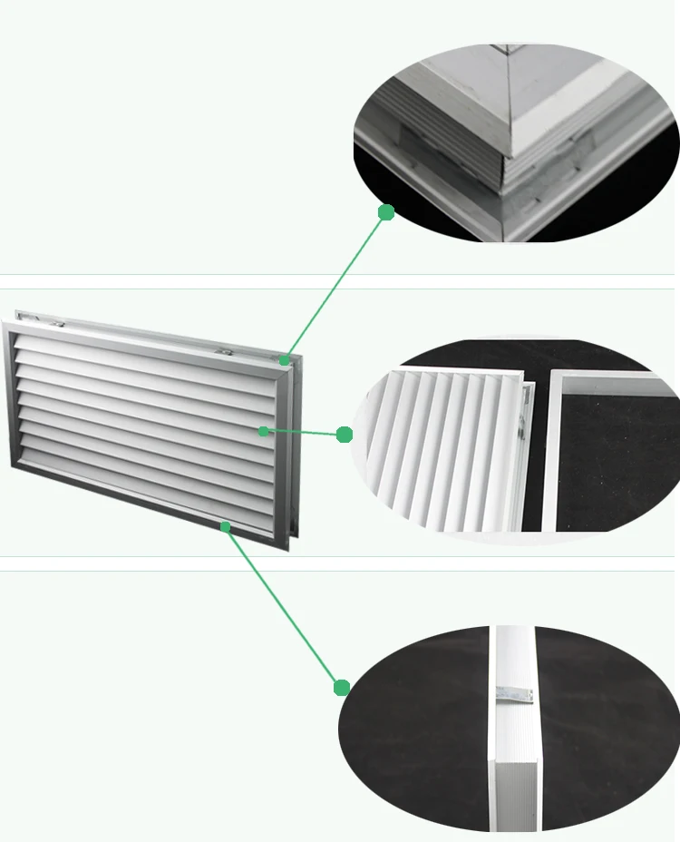 ventilation metal aluminum louver door vent for interior door