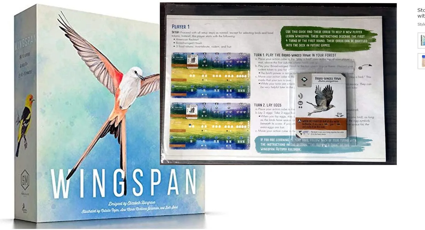 Wholesale Stonemaier Game Wingspan Swift Start Pack English Board Game