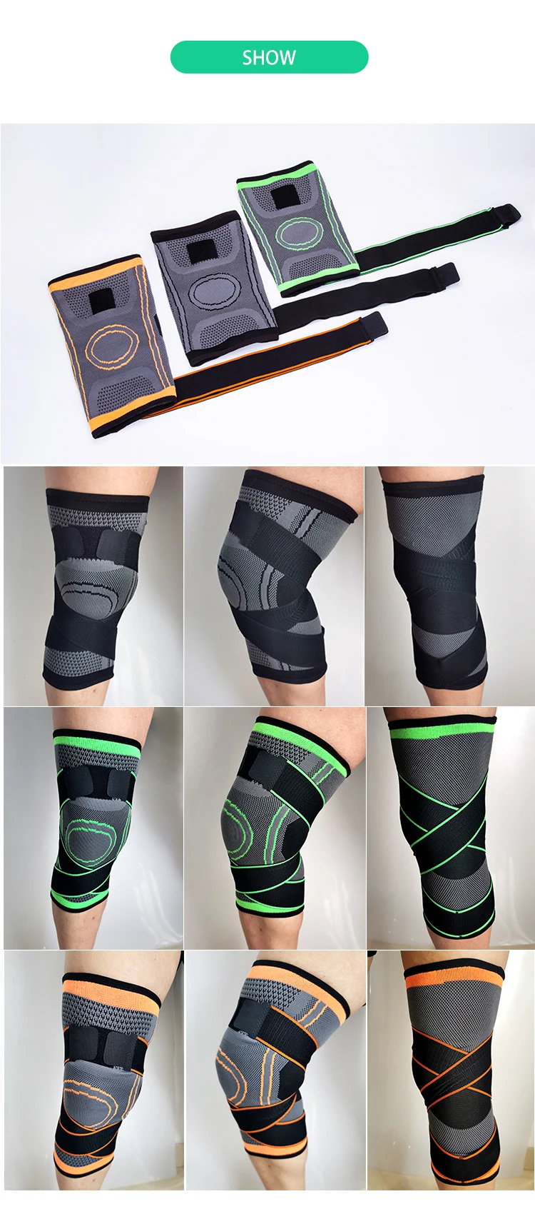 Details about   Knee Pads Elastic Sports Breathable Knee Support Brace Running Fitness N3 