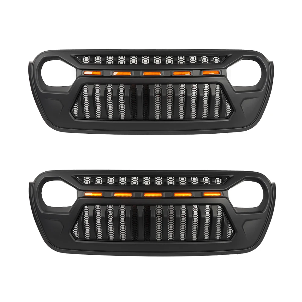 Front Grille with 5 LED Lights for Jeep Wrangler JL manufacture