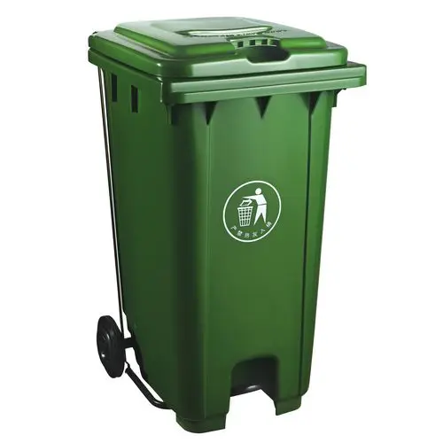 2 Wheeled Foot Pedal 240 Liter Waste Bin Buy Foot Pedal 240 Liter