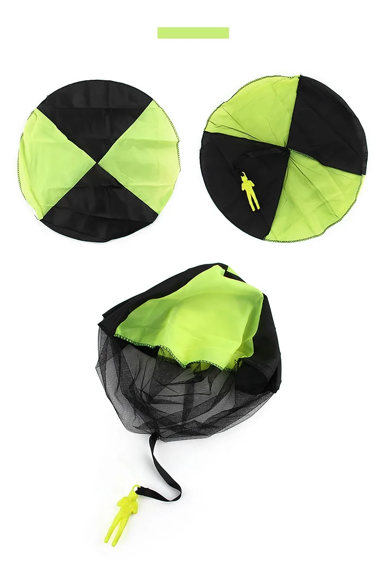 手抛户外伞兵孩子玩扔降落伞塑料有趣的迷你手玩具