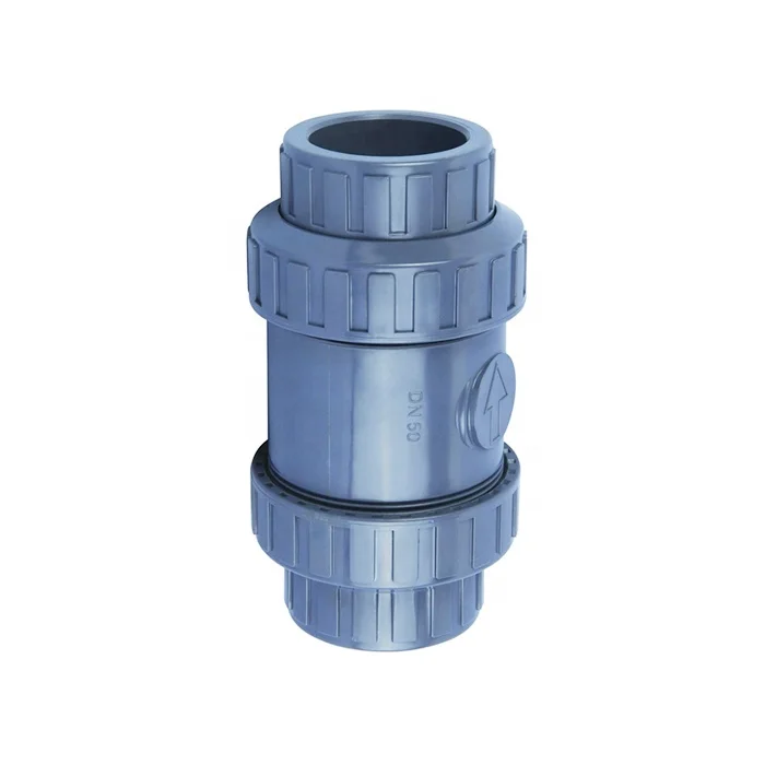PVC Socket Connection Type Non Return True Union Ball Check Valve