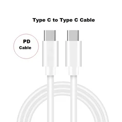 USB Type C To Type C Cable Fast Charger USB-C Mobile Phone Quick Charging 5V 3A PD Data Cable