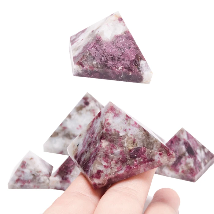 Red Tourmaline Pyramid