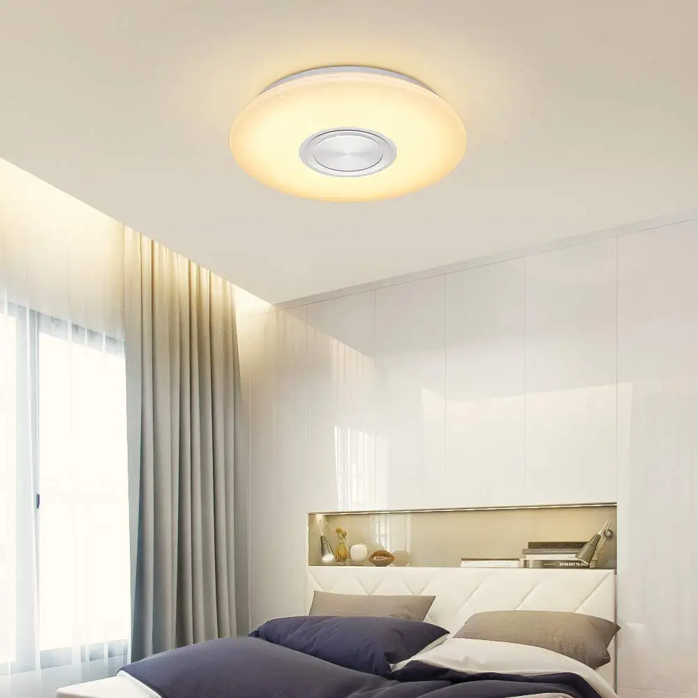 Led Ceiling Light With Remote Control App Control And Bluetooth Speaker