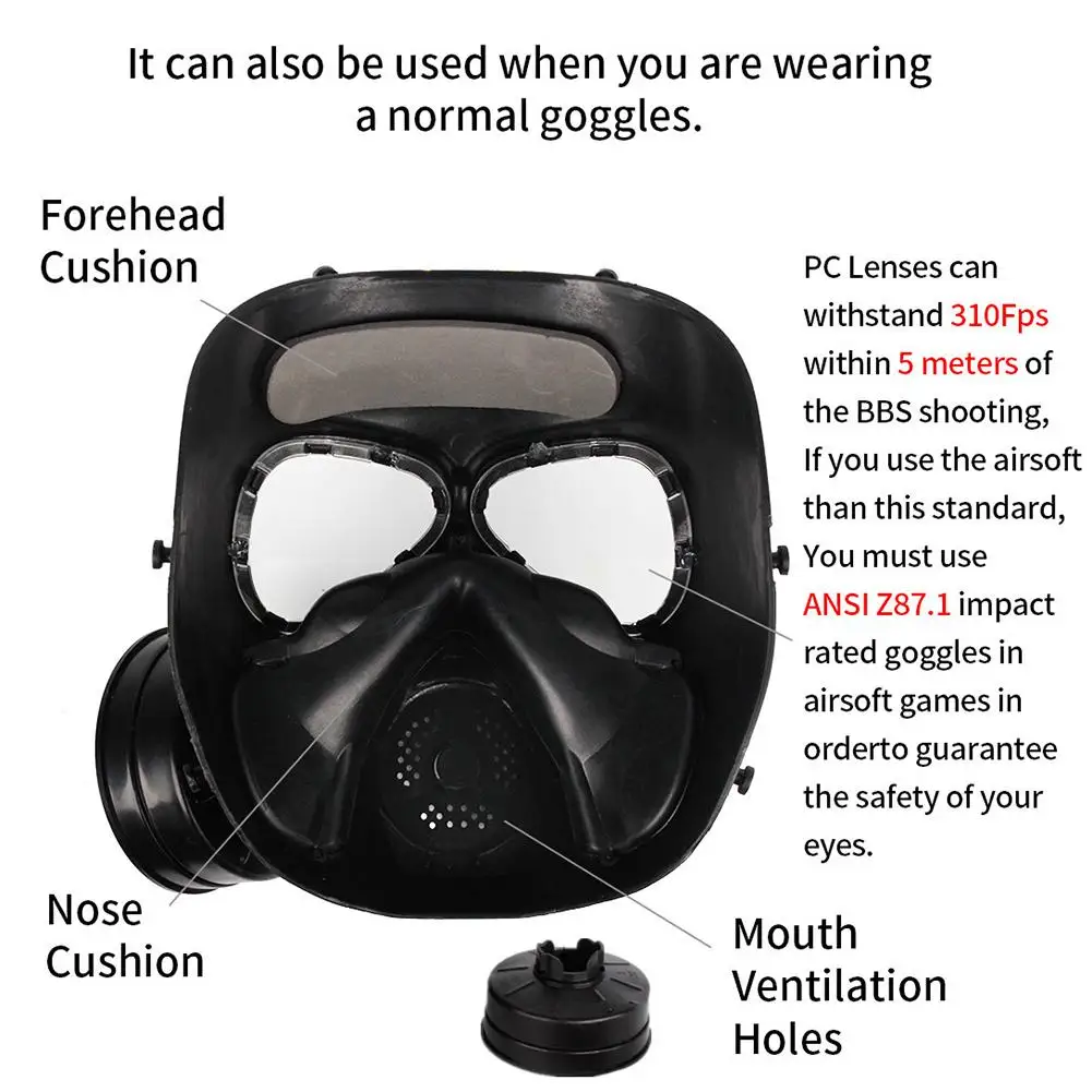 tactical gas mask soldier
