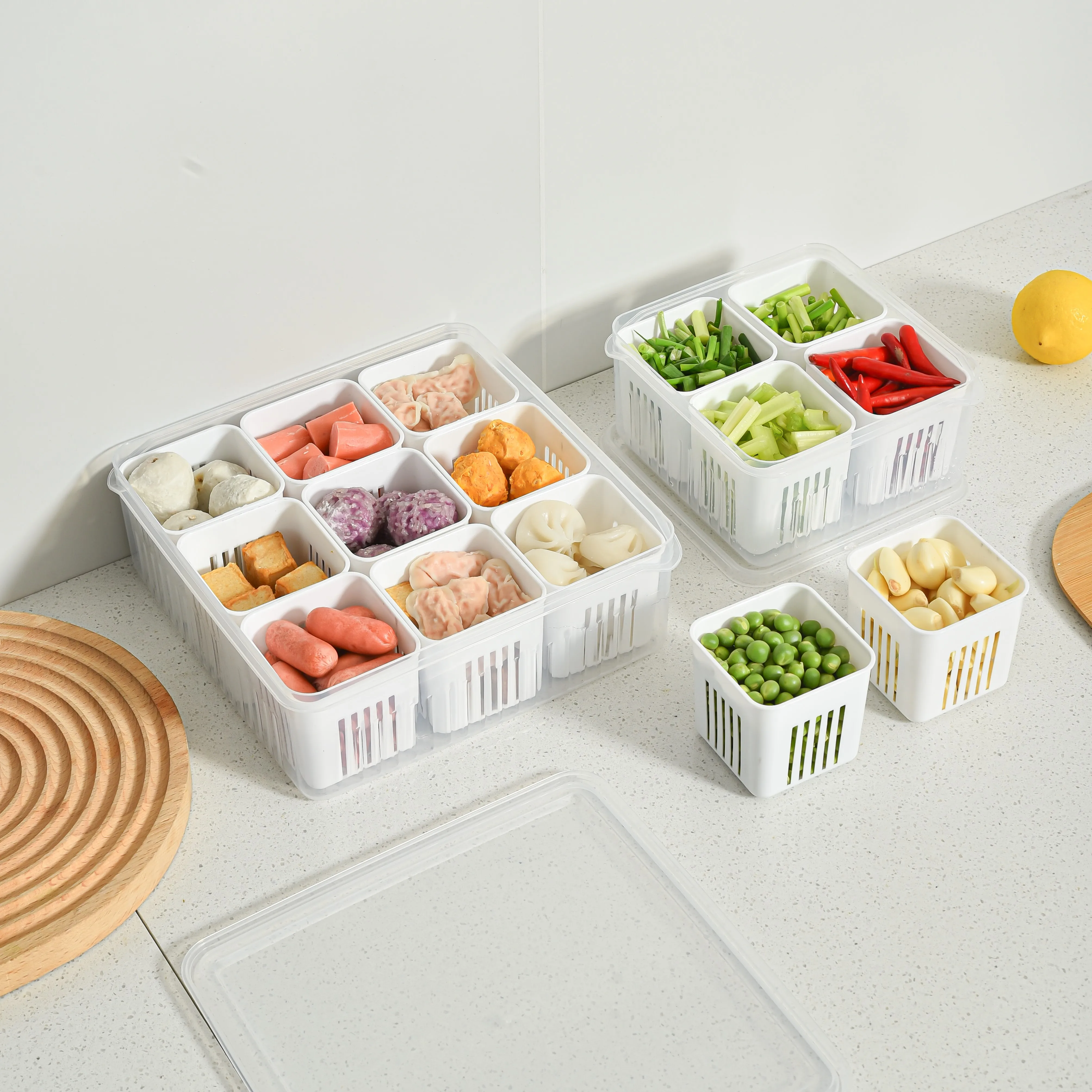 Clear Rectangular Kitchen Storage Box,Plastic Container Storage Box