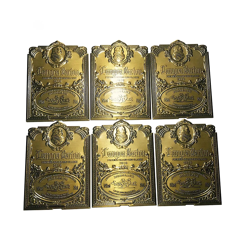 Factory Made Embossing Wine Label Sticker With Adhesive At Back Buy