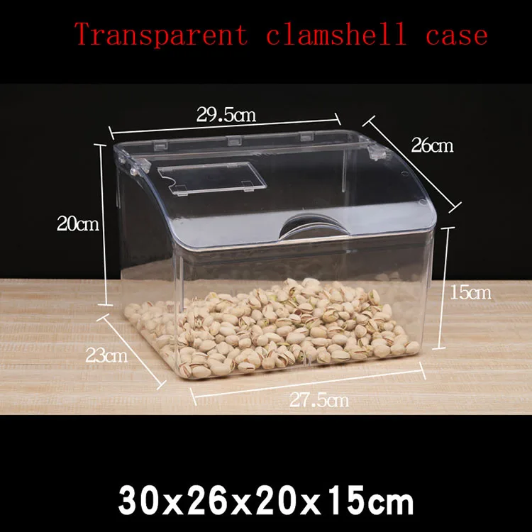 Transparent Plastic Boxes for Supermarket Bulk Food Display