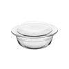 2.1L good quality round pyrex glass baking dish with lid