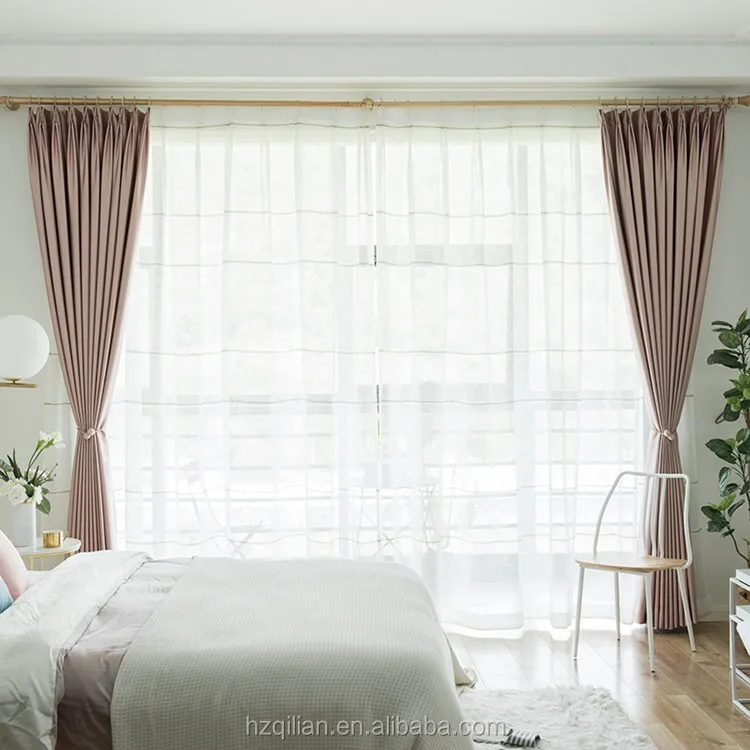 Silk Blackout Ready Curtain, 100% Silk, Grommet - detail 2