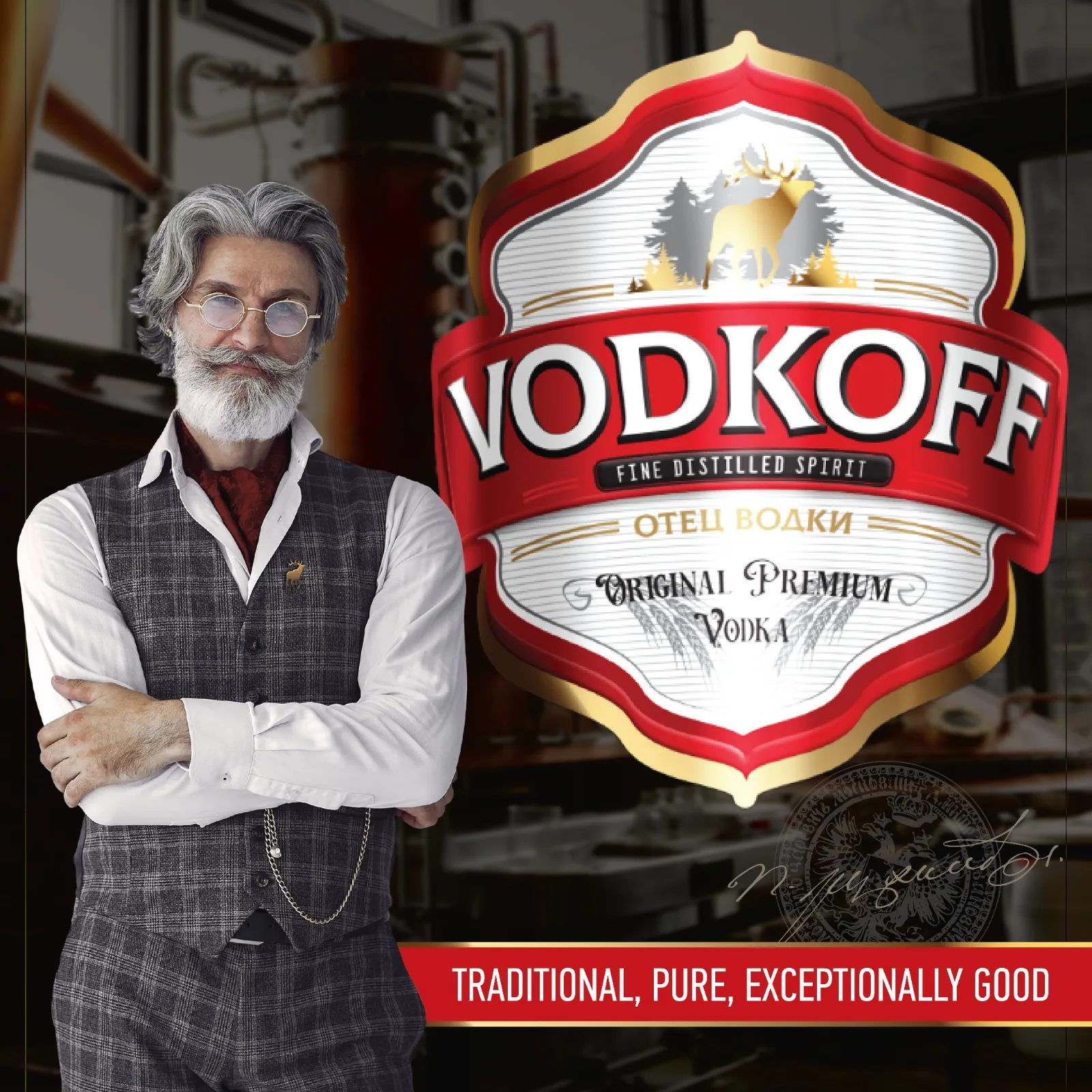 Vodkoff 원래 프리미엄 보드카 순수 100 스피릿 증류 보드카 만들기 Smirnoff 보드카 Buy Whisky