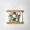 Poster Hanger, Wood w/ Brass Hardware for Framing Art, Maps, Prints, Pictures, Quilts, Tapestries, Custom Sizes 8" to 74" Large
