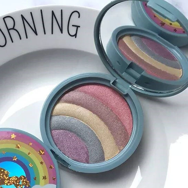 5-color monochromatic highlight brightening powder three