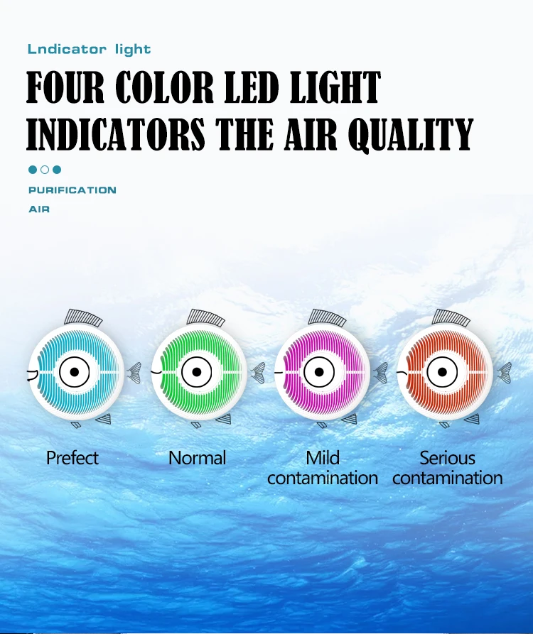 2020 new china oem smart desk mini personal desktop hepa filter pm2.5 air purifier for home