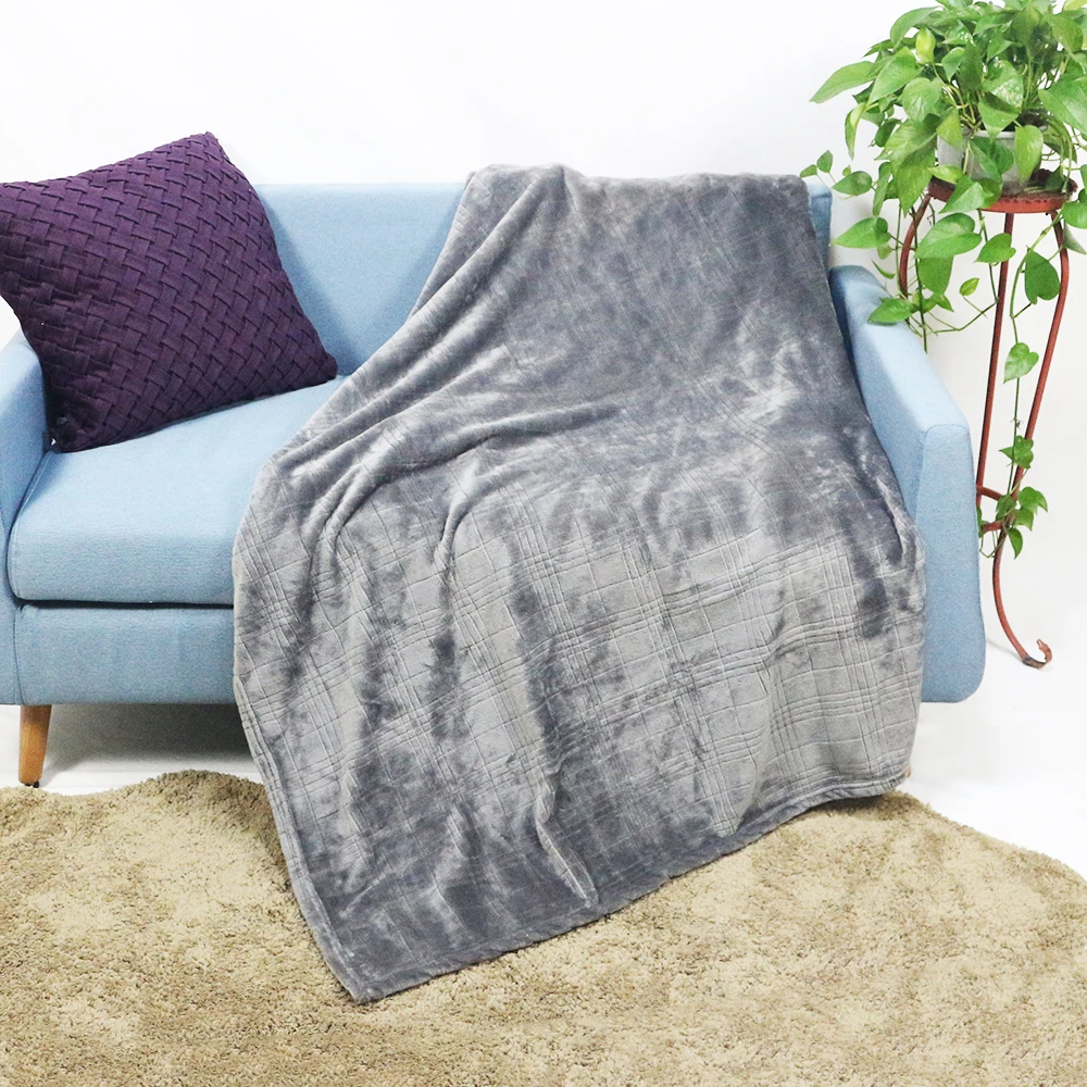 
China manufacturer custom soft knit baby cheap flannel fleece muslin blanket throw 