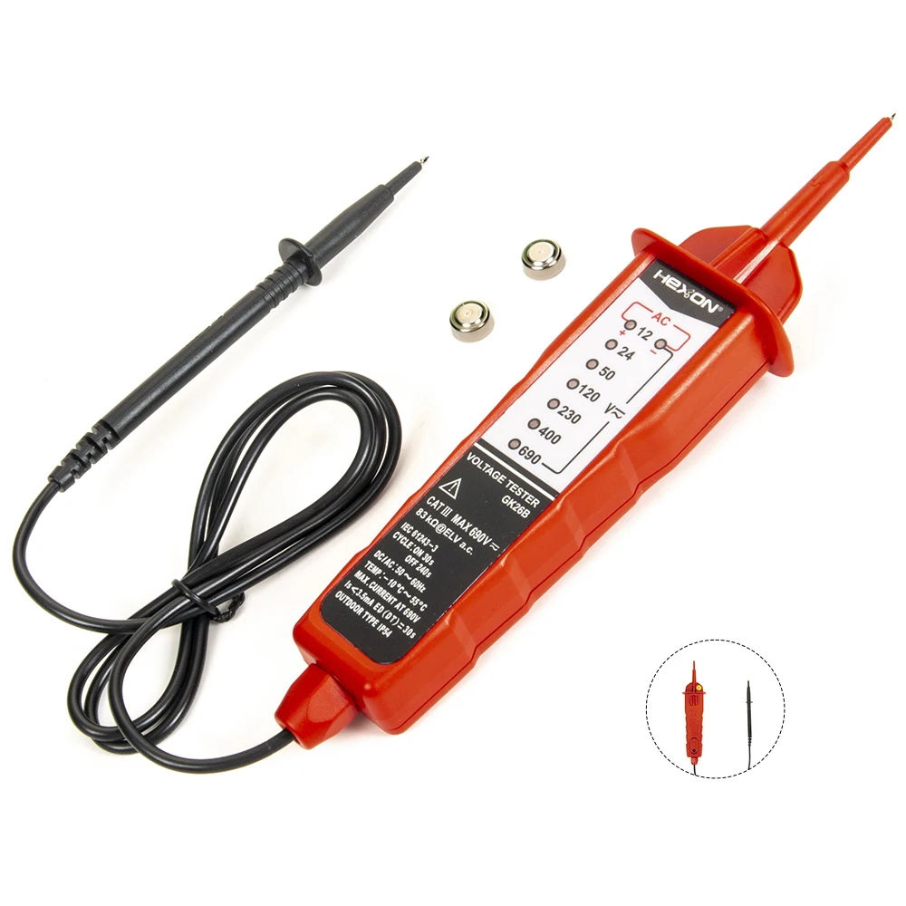 100A Non-Contact Electrical Electrician Tools AC/DC Voltage Continuity ...