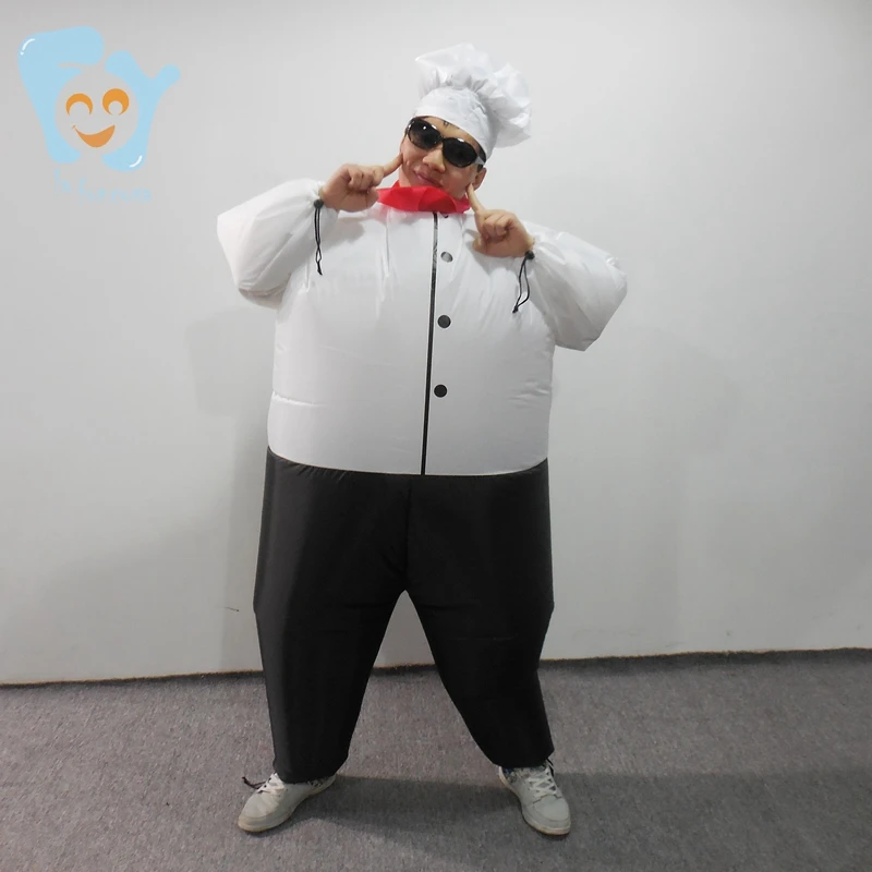 Funny Unisex Halloween Cook Cosplay Costumes Inflatable Chef Costumes