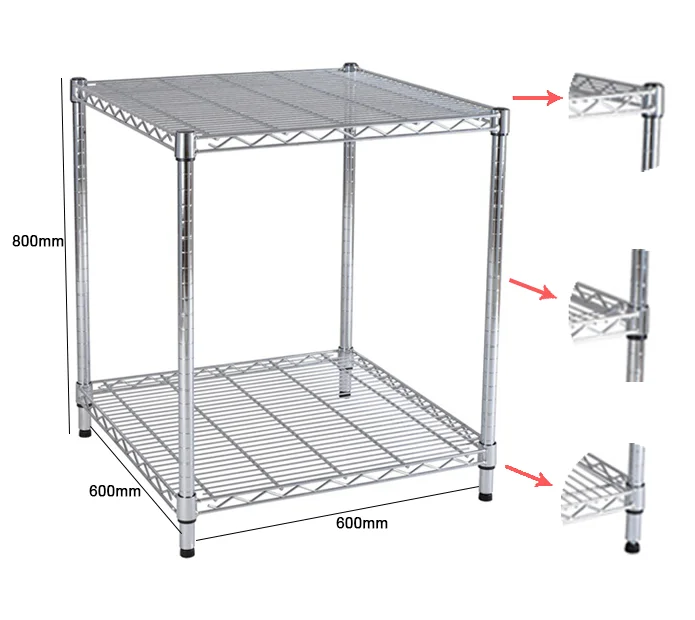 Hanging Wire Storage Rack Chrome Plated Bathroom Kitchen Stainless ...