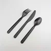 PLA tableware high temperature resistant corn starch disposable knife fork and spoon biodegradable plastic tableware