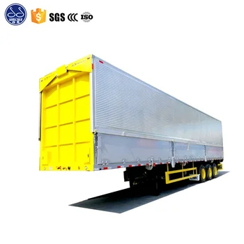 3 Axles Aluminum Ally 53 Dry Van Sem Trailer Dry Vantrailers