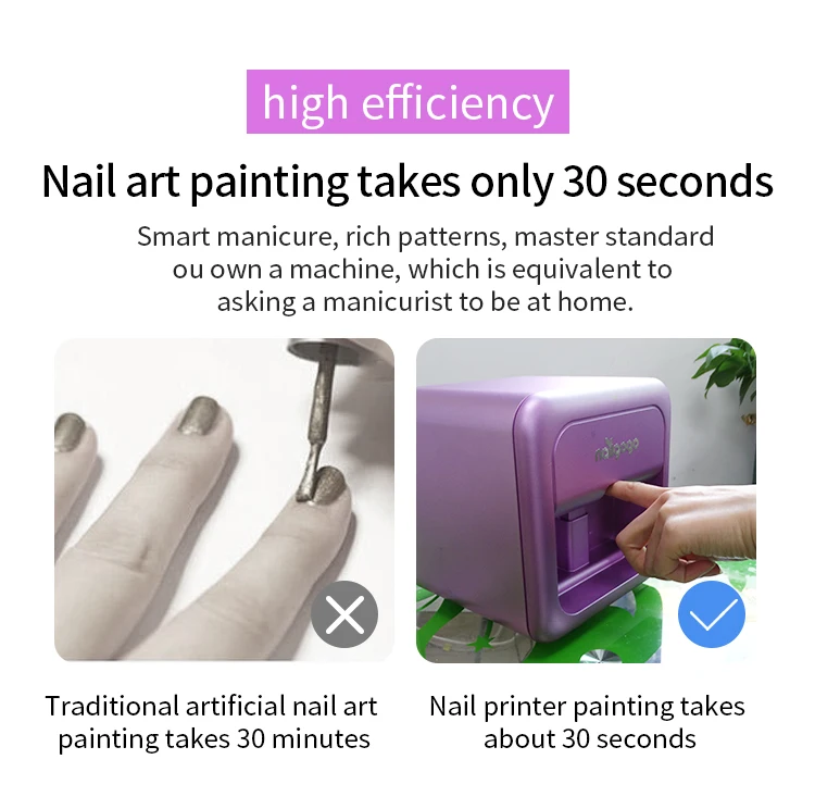 Nailgogo Digital Flowers Wifi 3d Nail Printer Smart Design Intelligent