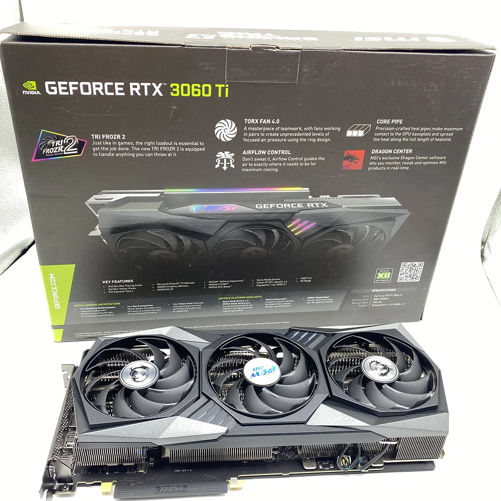 Rumax GALAX RTX 3060 Ti 8GB BLACK Gaming Graphics Card RTX3060 ti Video card for desktop computer
Rumax GALAX RTX 3060 Ti 8GB BLACK Gaming Graphics Card RTX3060 ti Video card for desktop computer